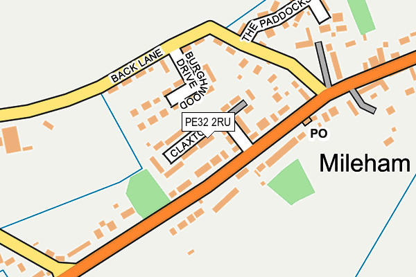 PE32 2RU map - OS OpenMap – Local (Ordnance Survey)
