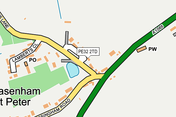 PE32 2TD map - OS OpenMap – Local (Ordnance Survey)