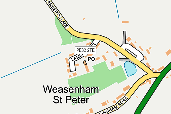 PE32 2TE map - OS OpenMap – Local (Ordnance Survey)