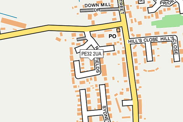 PE32 2UA map - OS OpenMap – Local (Ordnance Survey)