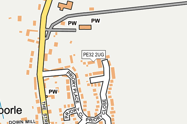 PE32 2UG map - OS OpenMap – Local (Ordnance Survey)
