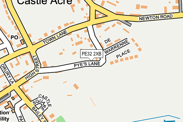 PE32 2XB map - OS OpenMap – Local (Ordnance Survey)
