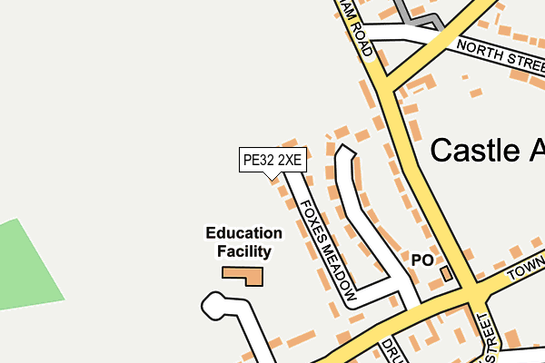 PE32 2XE map - OS OpenMap – Local (Ordnance Survey)