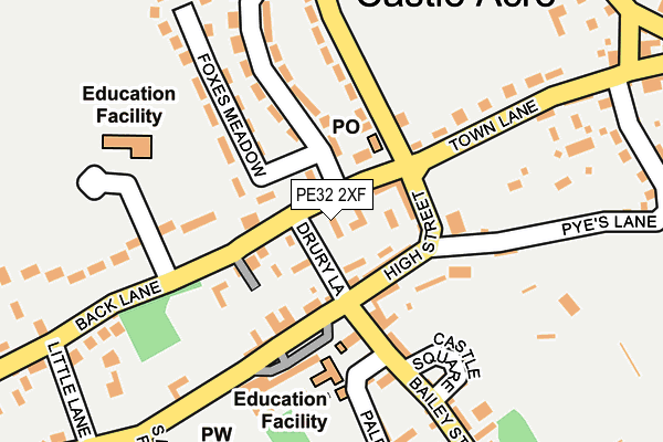 PE32 2XF map - OS OpenMap – Local (Ordnance Survey)