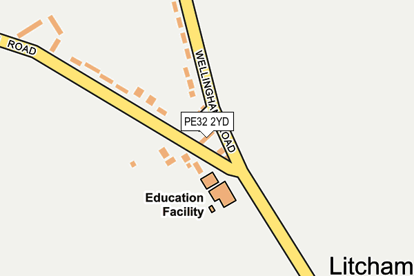 PE32 2YD map - OS OpenMap – Local (Ordnance Survey)