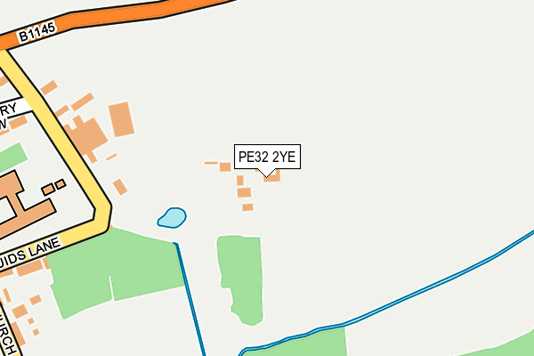 PE32 2YE map - OS OpenMap – Local (Ordnance Survey)