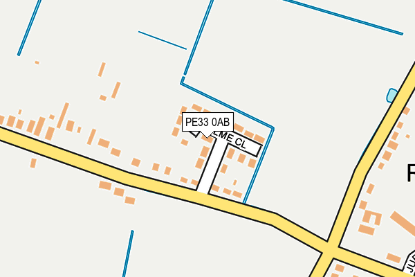 PE33 0AB map - OS OpenMap – Local (Ordnance Survey)