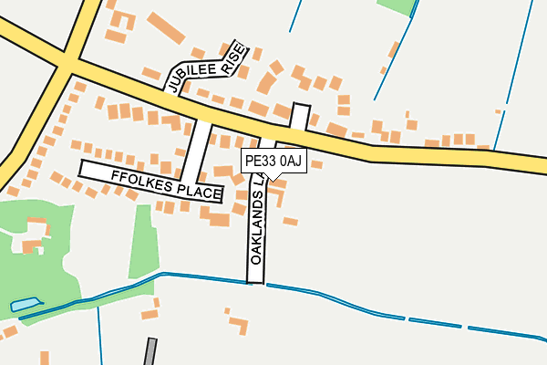 PE33 0AJ map - OS OpenMap – Local (Ordnance Survey)
