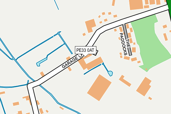 PE33 0AT map - OS OpenMap – Local (Ordnance Survey)