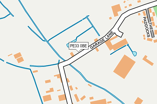 PE33 0BE map - OS OpenMap – Local (Ordnance Survey)