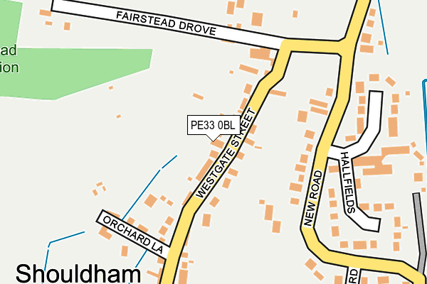 PE33 0BL map - OS OpenMap – Local (Ordnance Survey)