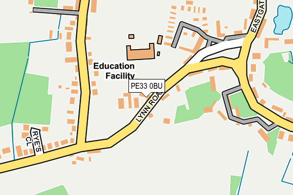 PE33 0BU map - OS OpenMap – Local (Ordnance Survey)