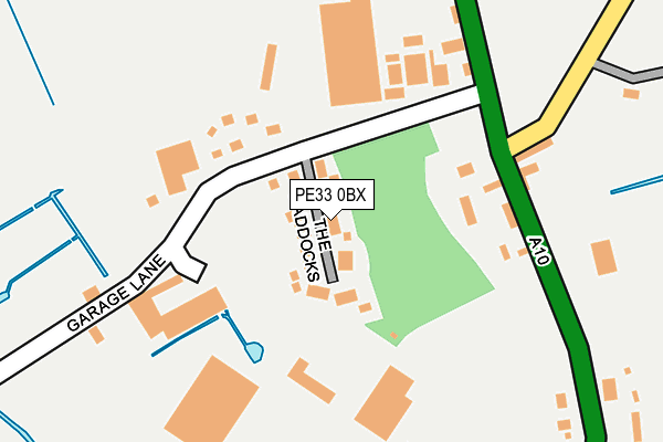 PE33 0BX map - OS OpenMap – Local (Ordnance Survey)