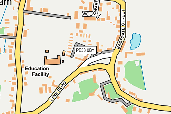 PE33 0BY map - OS OpenMap – Local (Ordnance Survey)