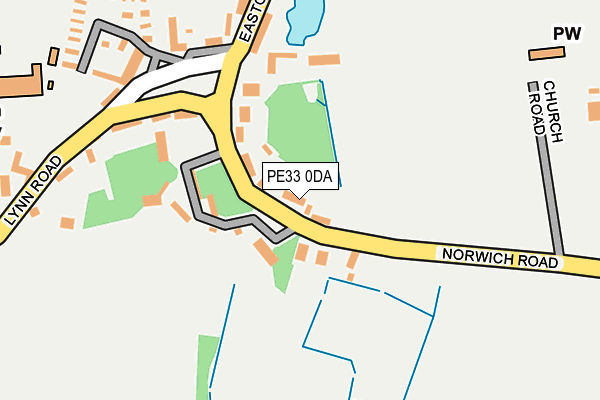 PE33 0DA map - OS OpenMap – Local (Ordnance Survey)