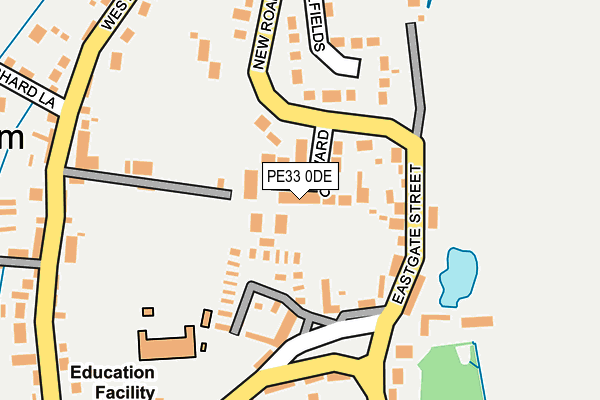 PE33 0DE map - OS OpenMap – Local (Ordnance Survey)