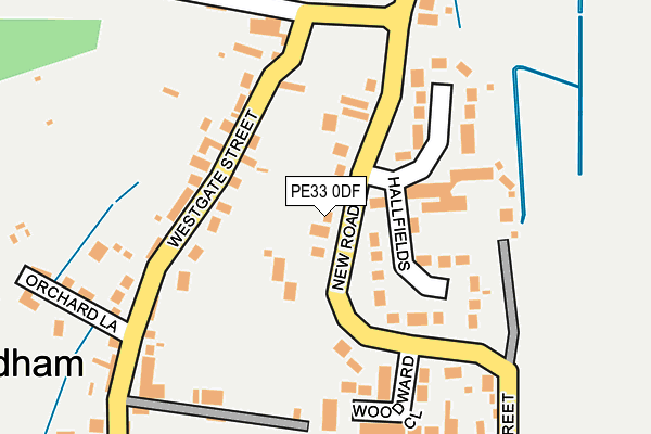 PE33 0DF map - OS OpenMap – Local (Ordnance Survey)
