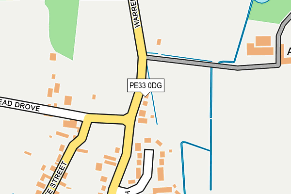 PE33 0DG map - OS OpenMap – Local (Ordnance Survey)