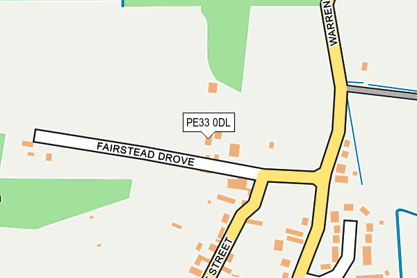 PE33 0DL map - OS OpenMap – Local (Ordnance Survey)