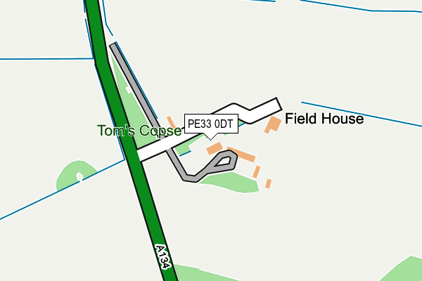 PE33 0DT map - OS OpenMap – Local (Ordnance Survey)
