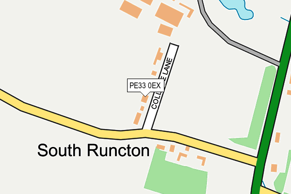 PE33 0EX map - OS OpenMap – Local (Ordnance Survey)