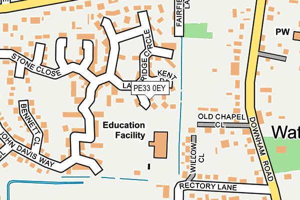 PE33 0EY map - OS OpenMap – Local (Ordnance Survey)
