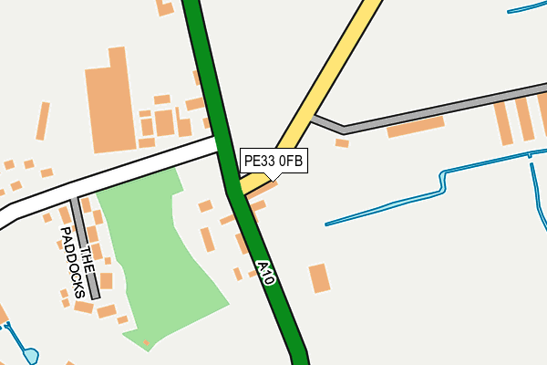 PE33 0FB map - OS OpenMap – Local (Ordnance Survey)