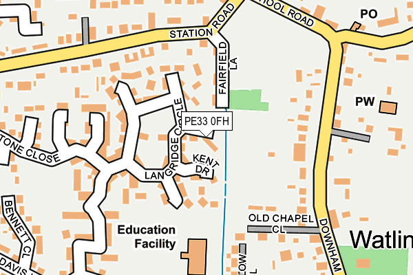 PE33 0FH map - OS OpenMap – Local (Ordnance Survey)