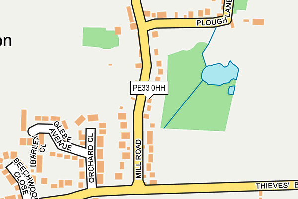 PE33 0HH map - OS OpenMap – Local (Ordnance Survey)