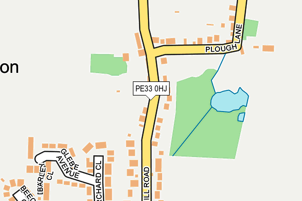 PE33 0HJ map - OS OpenMap – Local (Ordnance Survey)