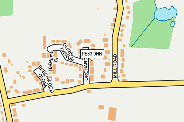 PE33 0HN map - OS OpenMap – Local (Ordnance Survey)