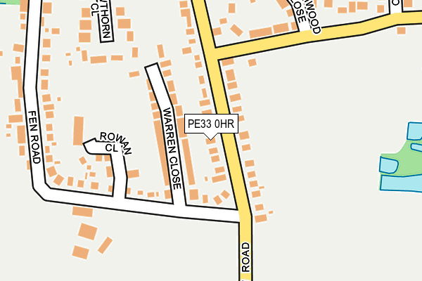 PE33 0HR map - OS OpenMap – Local (Ordnance Survey)