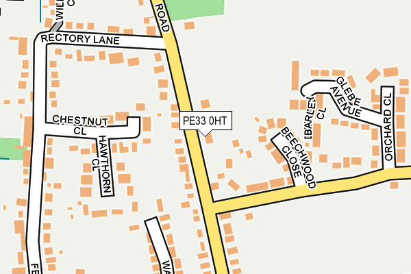 PE33 0HT map - OS OpenMap – Local (Ordnance Survey)