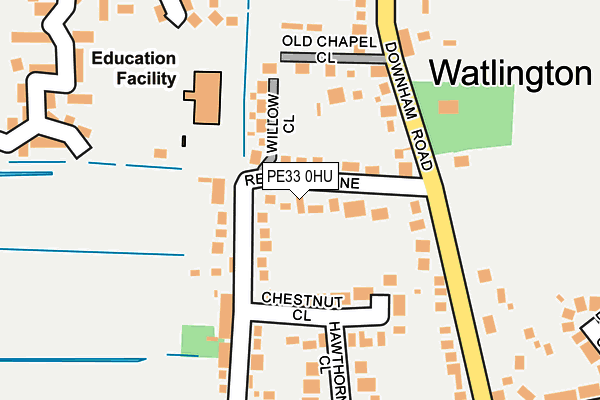 PE33 0HU map - OS OpenMap – Local (Ordnance Survey)
