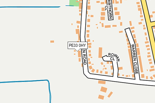 PE33 0HY map - OS OpenMap – Local (Ordnance Survey)