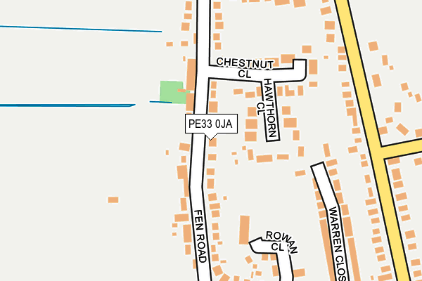 PE33 0JA map - OS OpenMap – Local (Ordnance Survey)