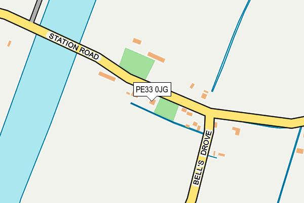 PE33 0JG map - OS OpenMap – Local (Ordnance Survey)