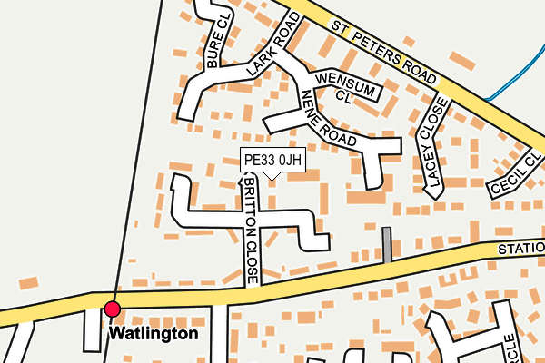 PE33 0JH map - OS OpenMap – Local (Ordnance Survey)