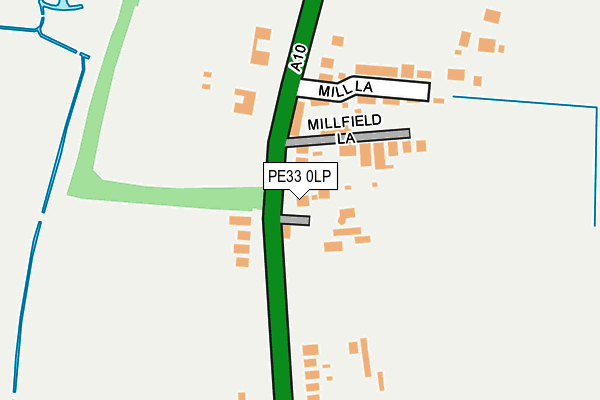 PE33 0LP map - OS OpenMap – Local (Ordnance Survey)