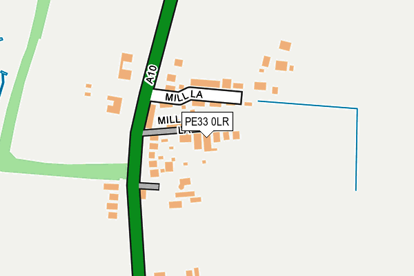 PE33 0LR map - OS OpenMap – Local (Ordnance Survey)