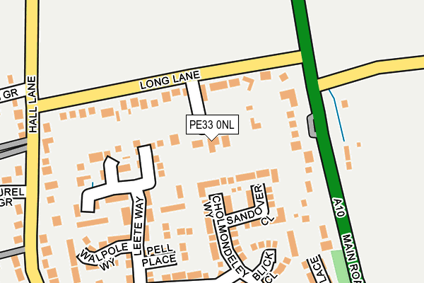 PE33 0NL map - OS OpenMap – Local (Ordnance Survey)