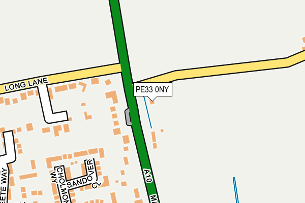 PE33 0NY map - OS OpenMap – Local (Ordnance Survey)