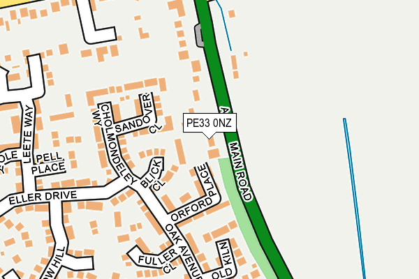PE33 0NZ map - OS OpenMap – Local (Ordnance Survey)
