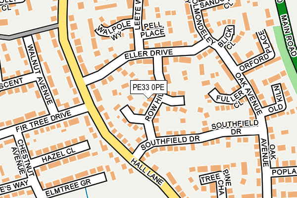 PE33 0PE map - OS OpenMap – Local (Ordnance Survey)