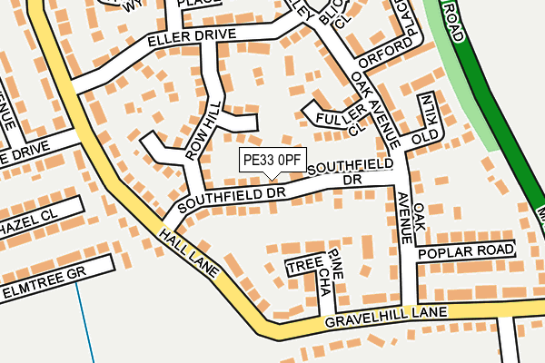 PE33 0PF map - OS OpenMap – Local (Ordnance Survey)