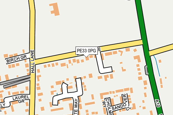 PE33 0PG map - OS OpenMap – Local (Ordnance Survey)