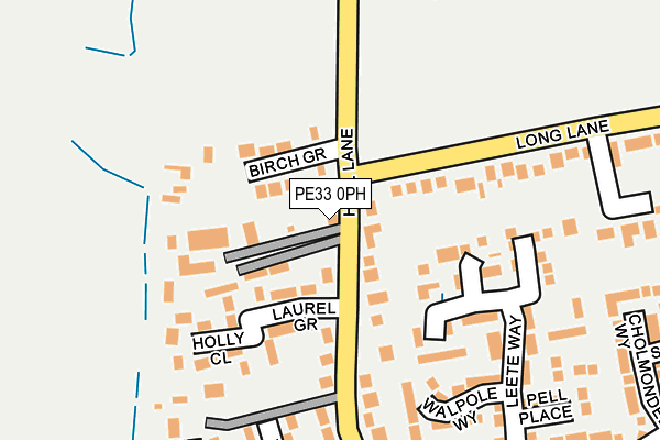 PE33 0PH map - OS OpenMap – Local (Ordnance Survey)
