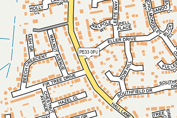 PE33 0PJ map - OS OpenMap – Local (Ordnance Survey)