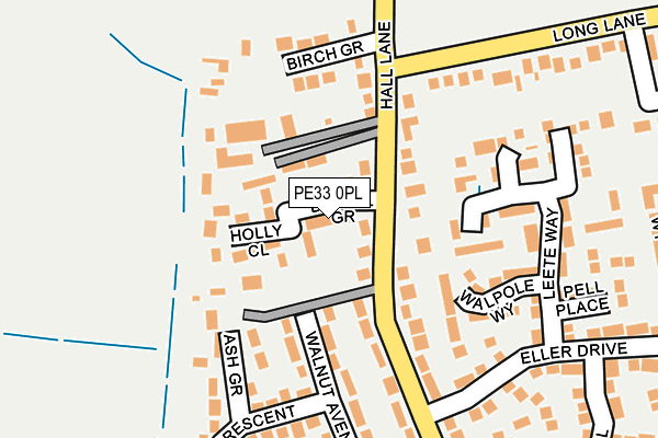 PE33 0PL map - OS OpenMap – Local (Ordnance Survey)