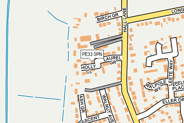 PE33 0PN map - OS OpenMap – Local (Ordnance Survey)